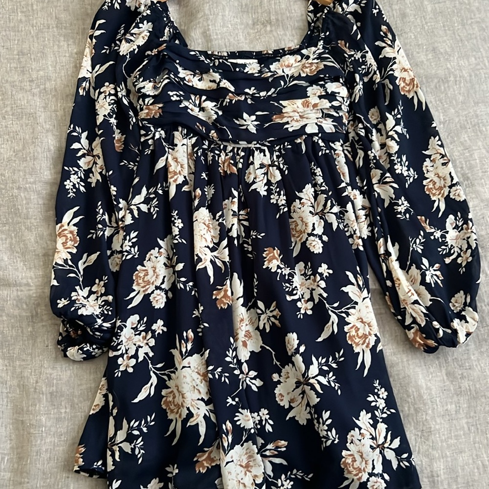 A&F floral poplin babydoll dress